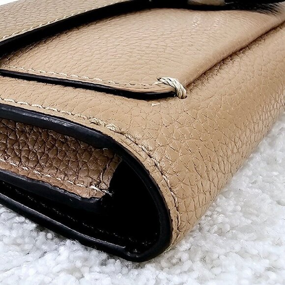 COACH 93983 Tabby Stone Pebble Leather Long Tri-Fold Wallet - Picture 6 of 15